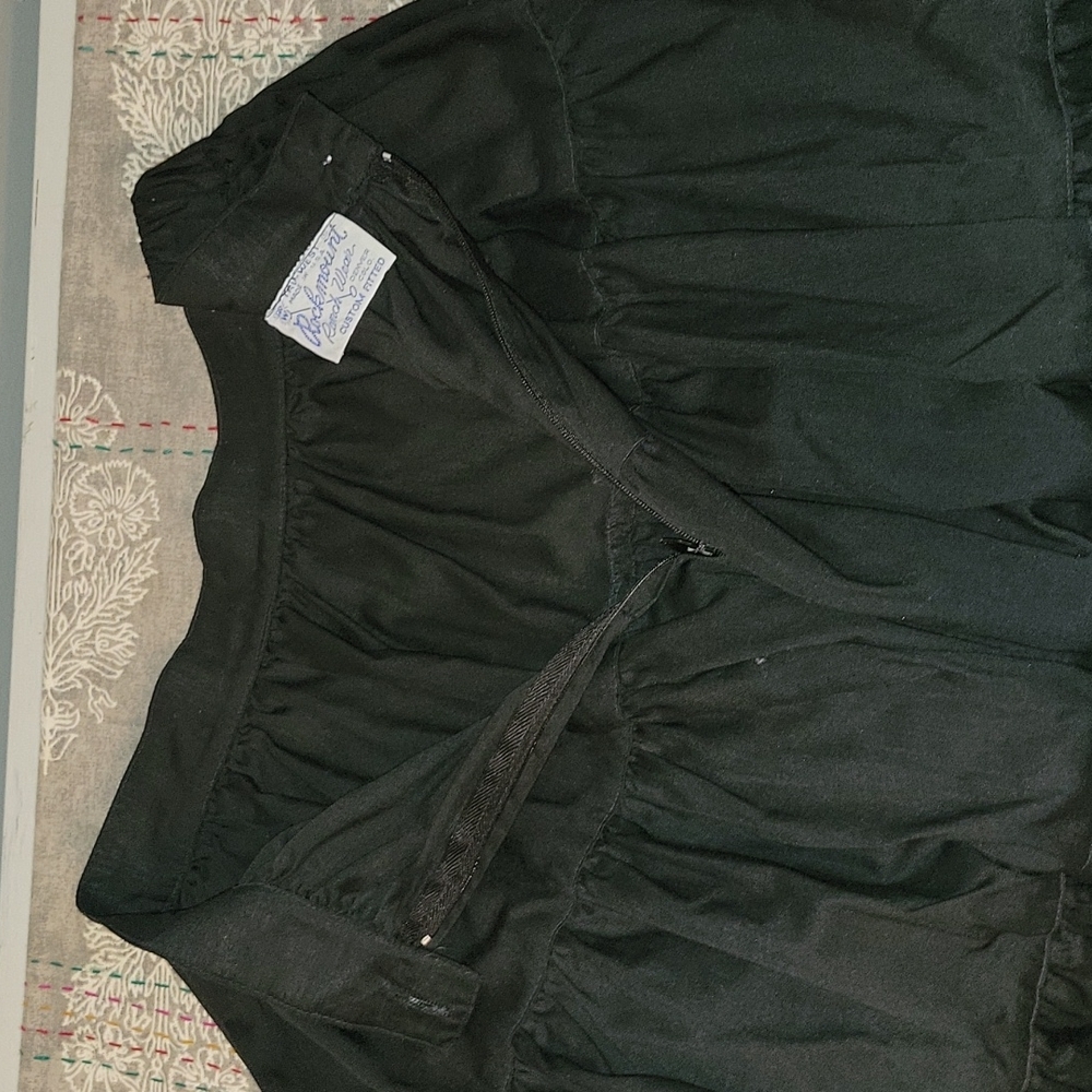 Vintage | Rockmount Ranch Wear Tru-West Black Circle Skirt | USA - Picture 8 of 10